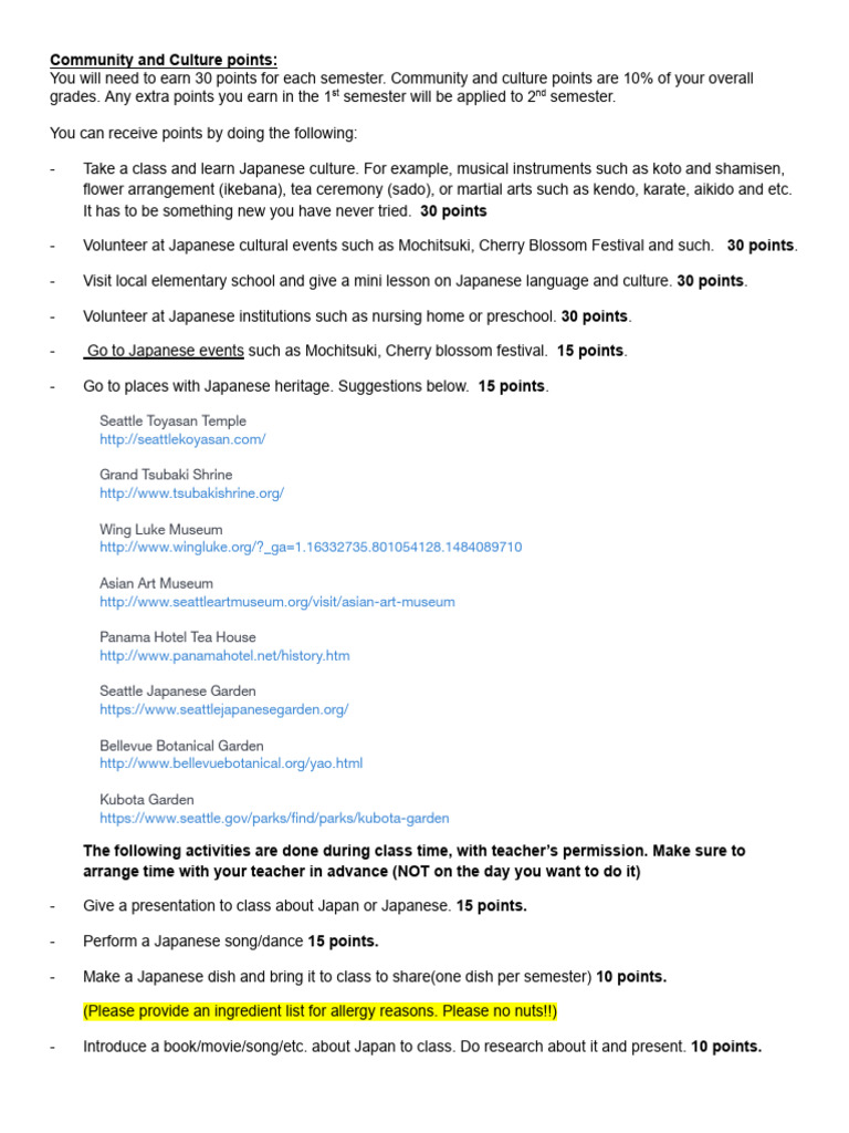 Japanese Culture Points | PDF