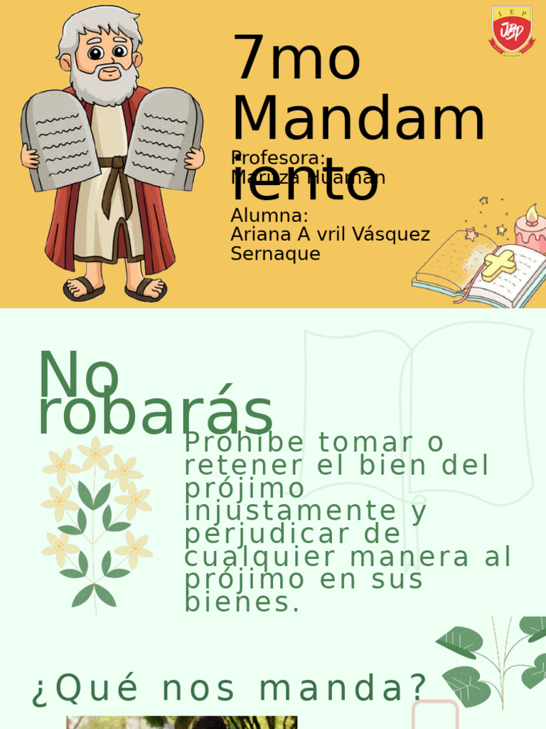 7mo Mandam Iento: Profesora: Maritza Huamán Alumna: Ariana A Vril ...
