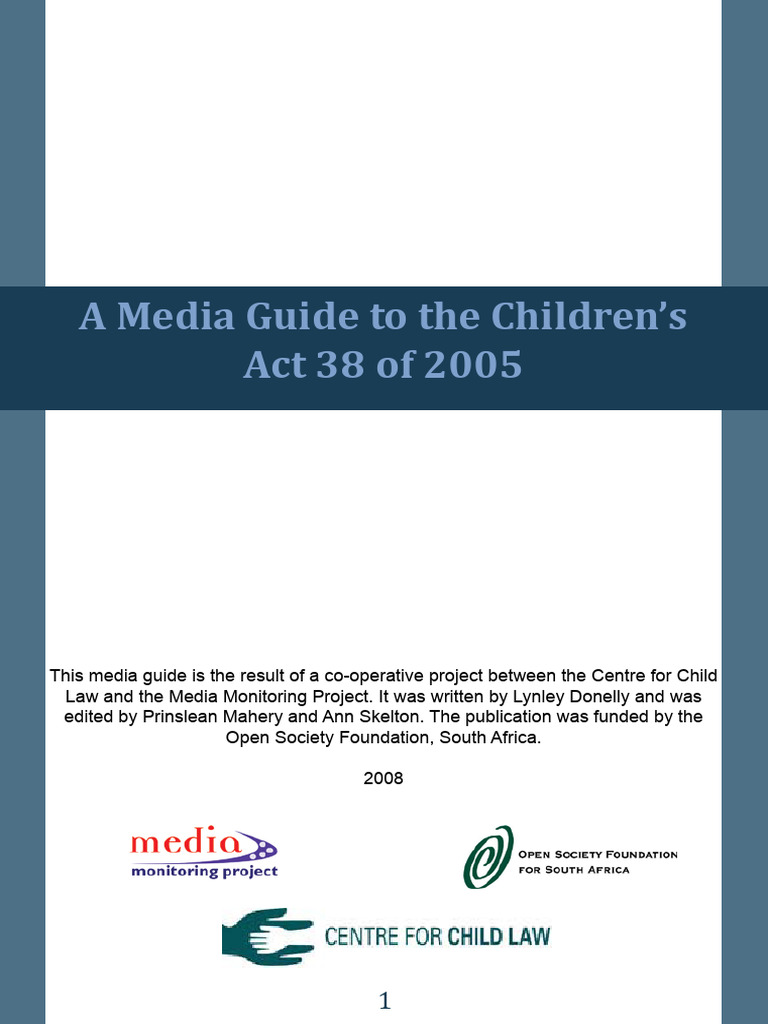 Children's Act Media Guide | PDF | Children's Rights | Social Science