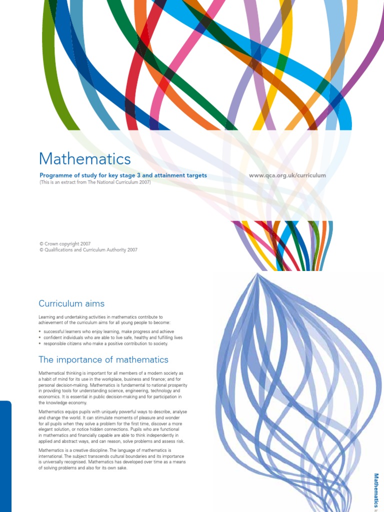 KS3 Maths Curriculum PDF Trigonometric Functions Teaching Mathematics