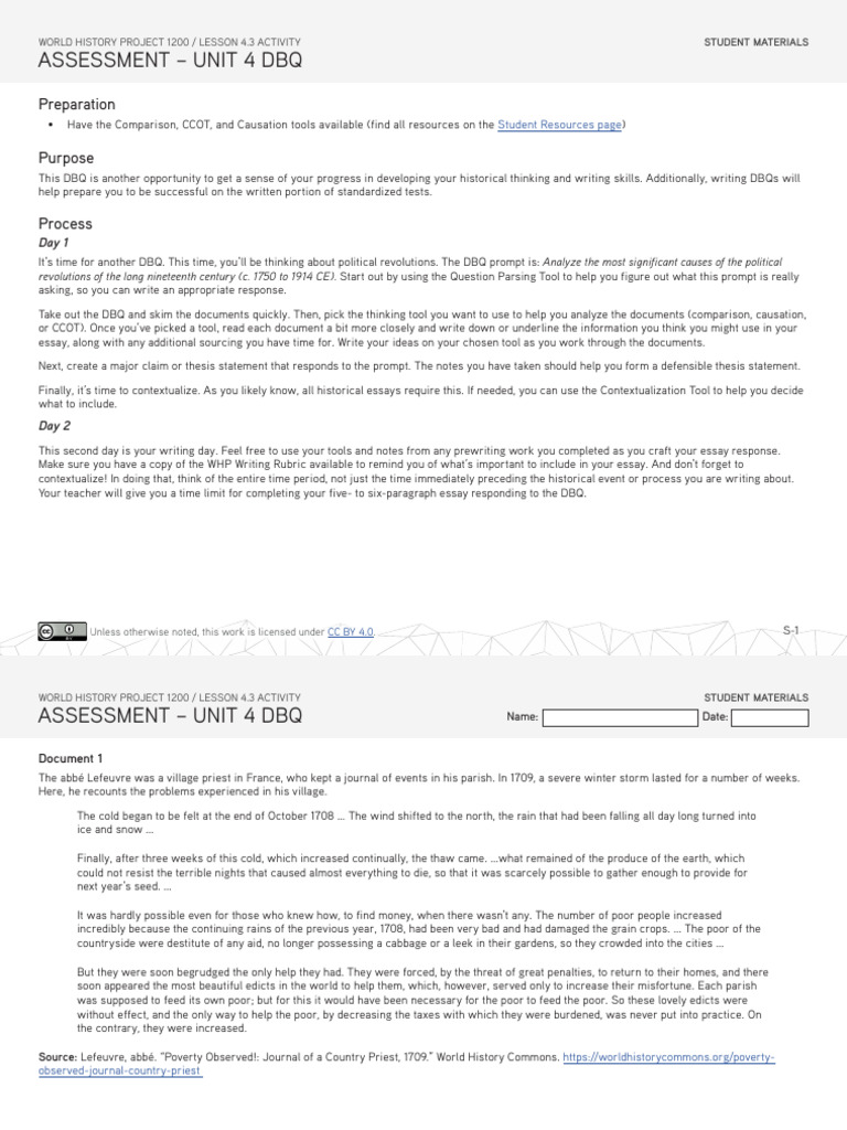 DBQ: Revolutions | PDF