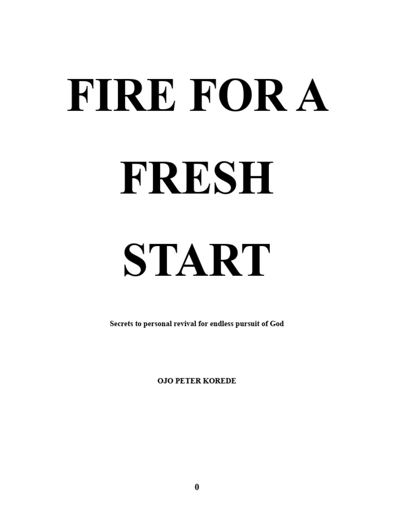 Fire for fresh start 1 pdf