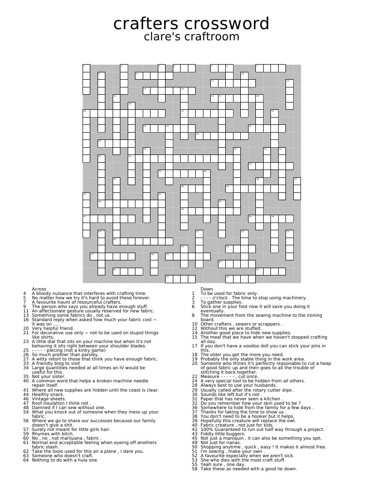 Crossword | PDF | Art | Lifestyle