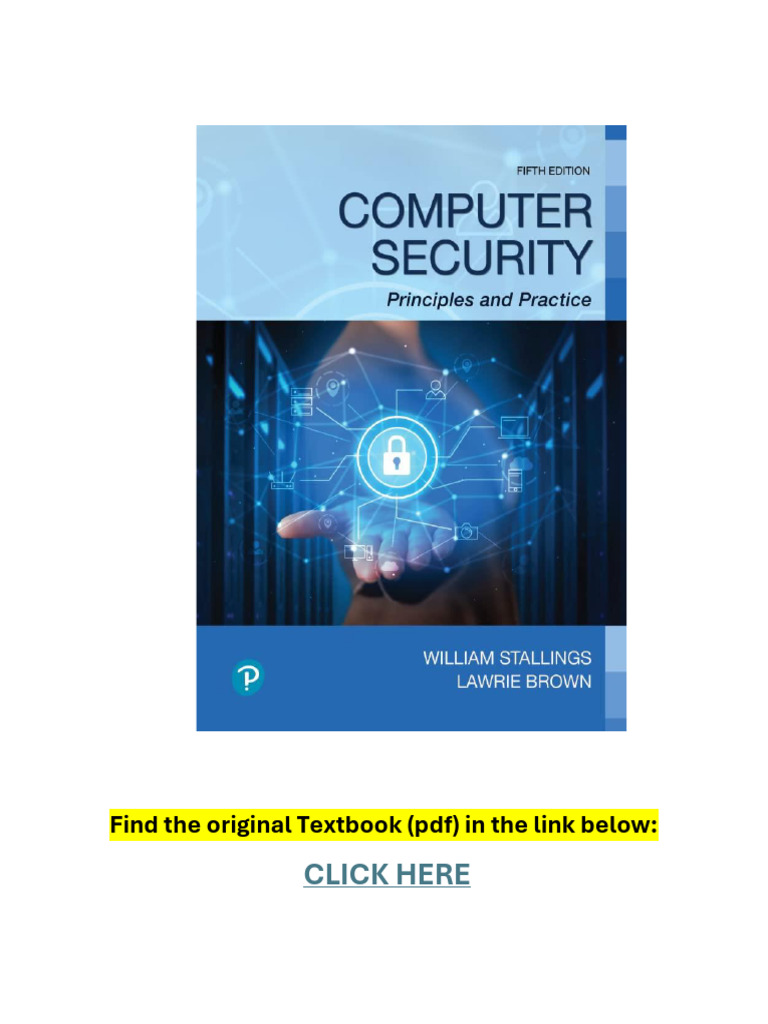 Computer Security Principles and Practice 5th Edition PDF