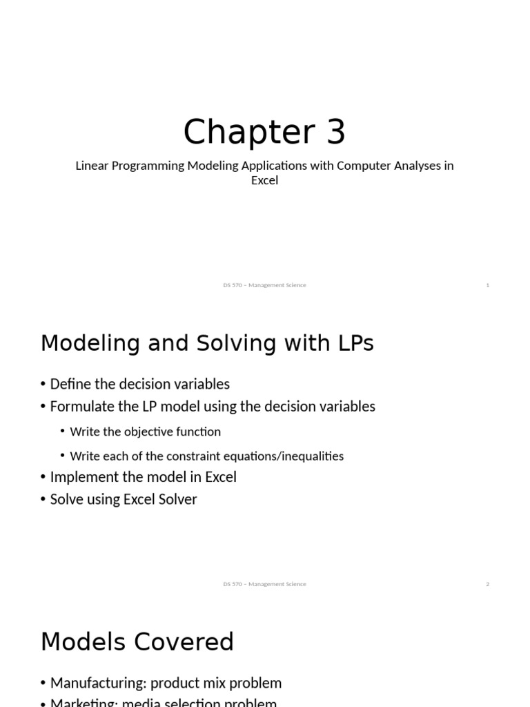 MDM Chapter 3 | PDF