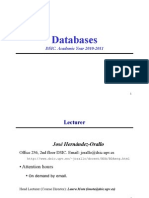 Databases DSIC Academic Year 2010-2011