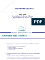 Automated Data Collection: Berkeley Center For Structural Biology Physical Biosciences Division, LBL