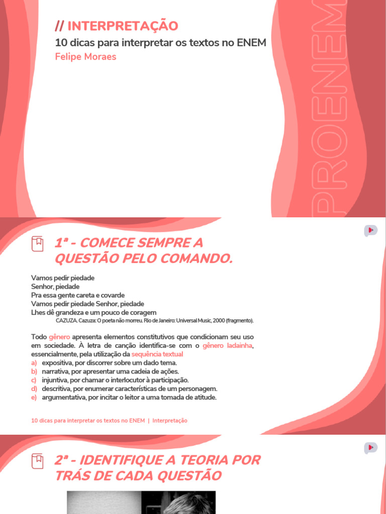 Português e Interpretação de Texto No Enem 2 | PDF