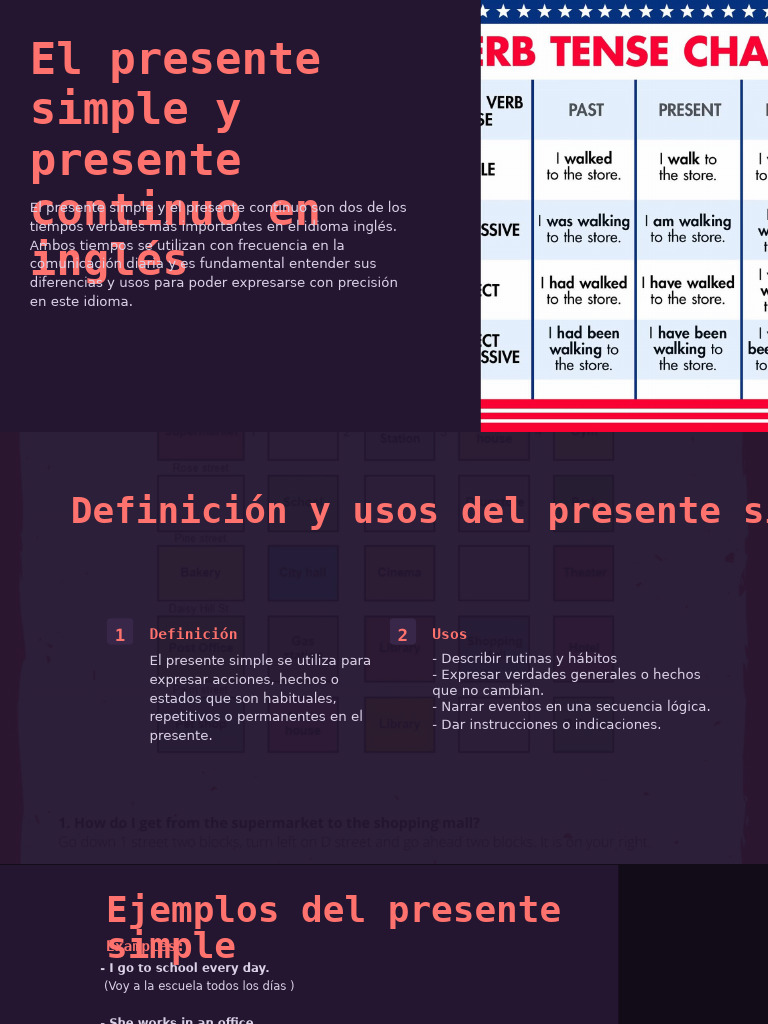 El Presente Simple y Presente Continuo en Ingles | PDF