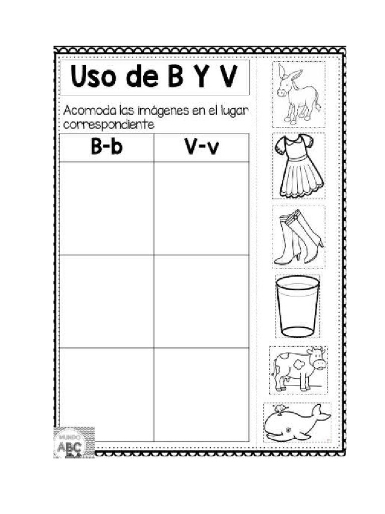 Uso de V y B | PDF