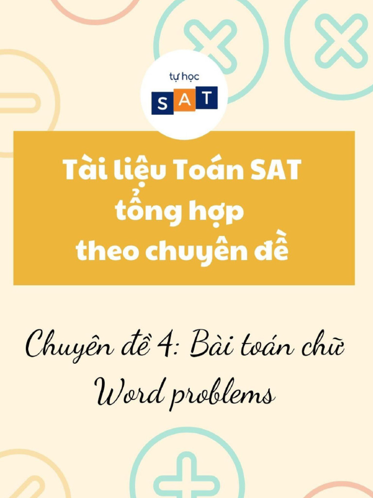 (Tự Học SAT) - Math - Word Problems | PDF
