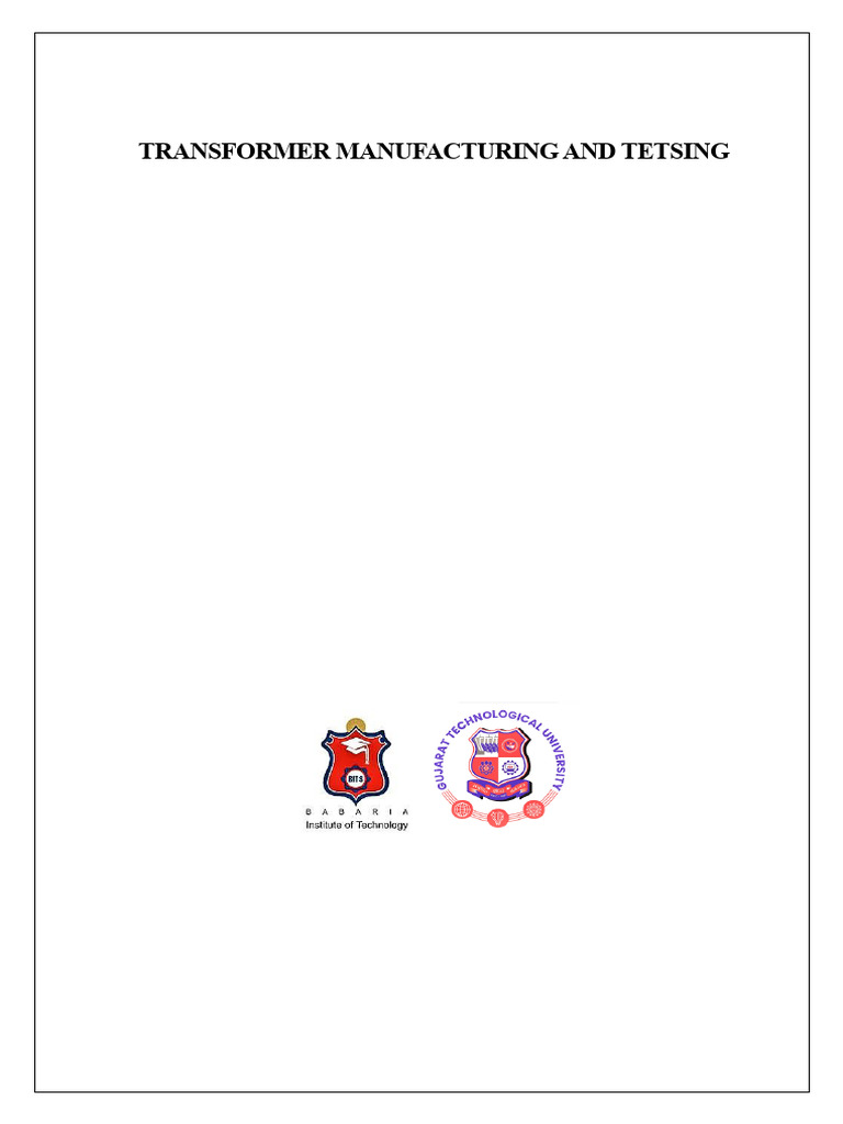 Report On Transformers | PDF | Transformer | Inductor