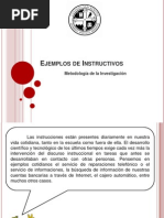 Ejemplos de Instructivos