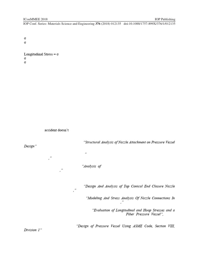 Pressure Vessel Is Designed by The Stipulation | PDF