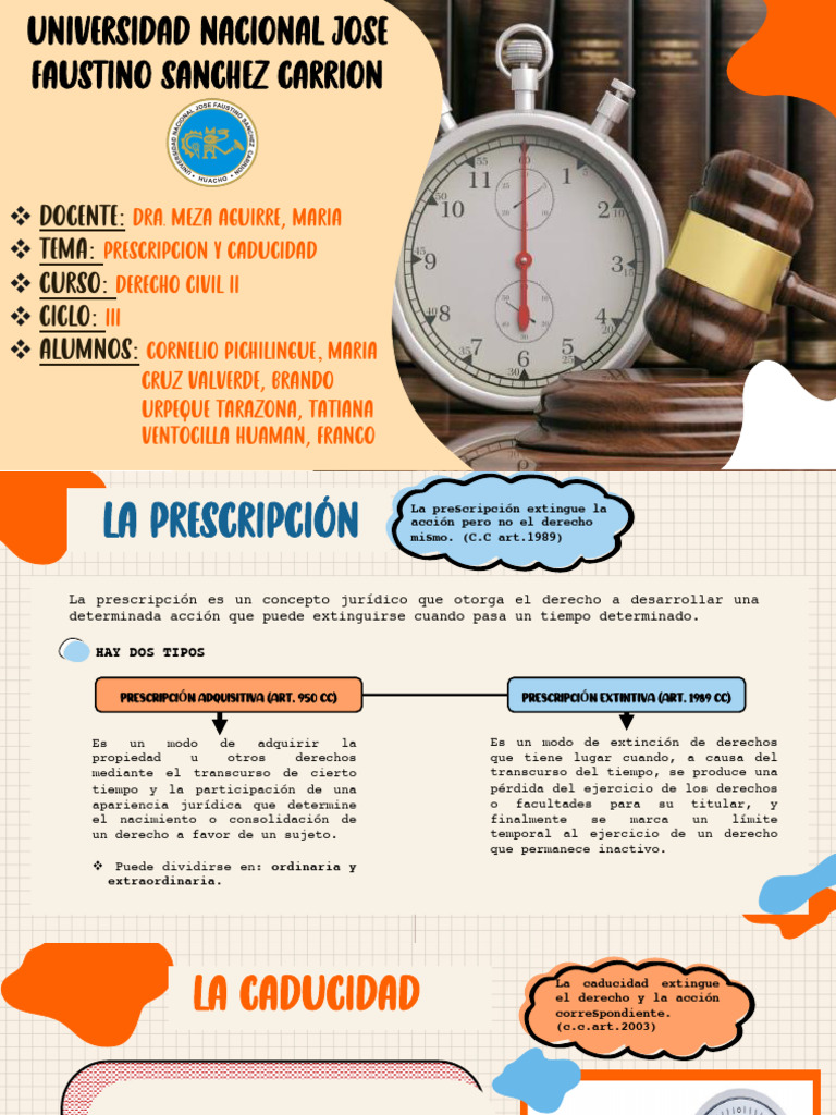 Prescripción y Caducidad. | PDF