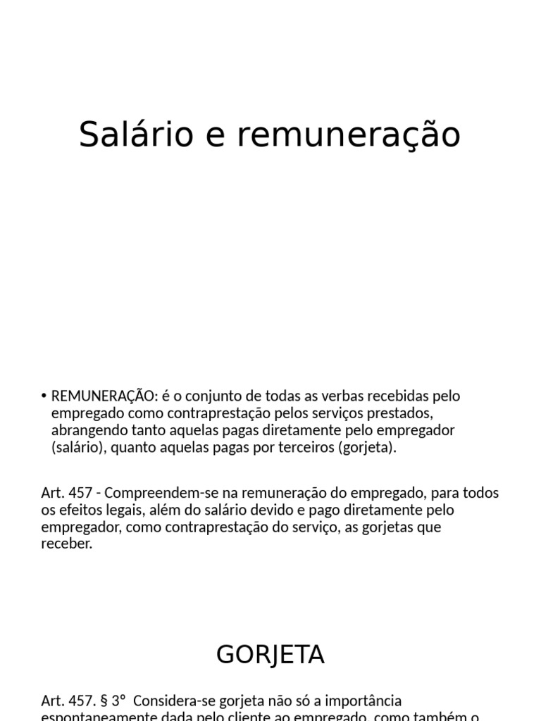 Aula - 5 - Salário e Remuneração | PDF