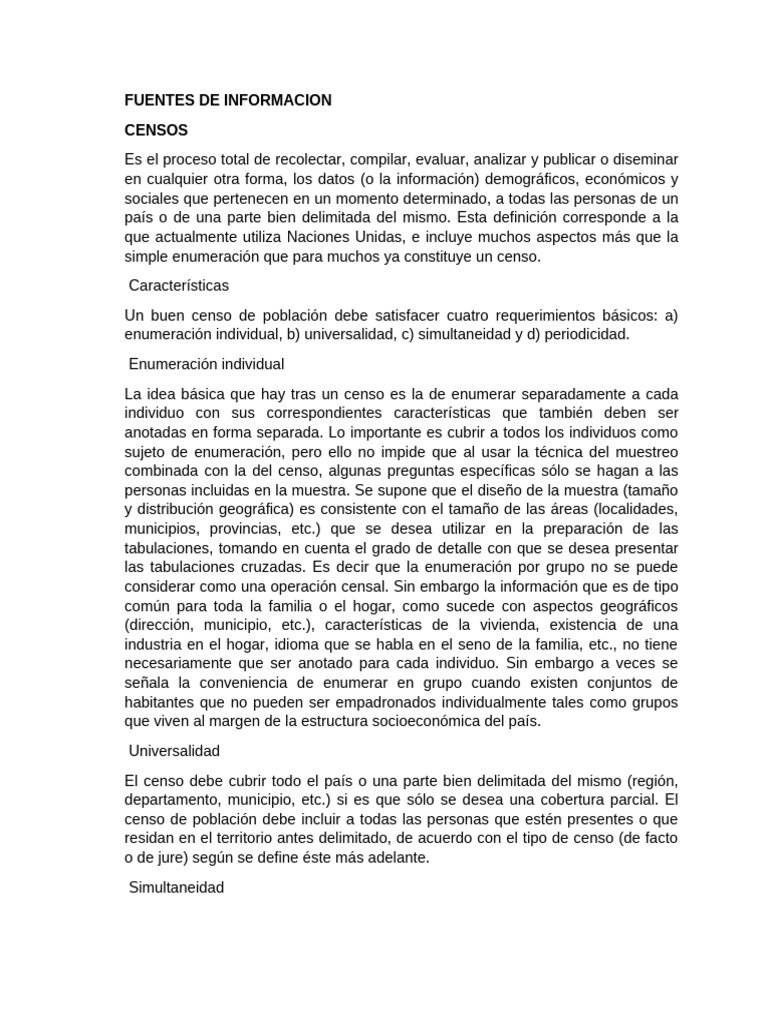 Fuentes de Informacion Ciencias Sociales | PDF