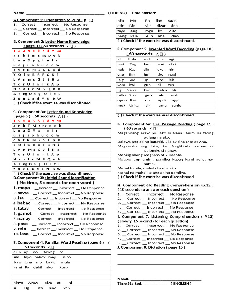 Egra Form | PDF