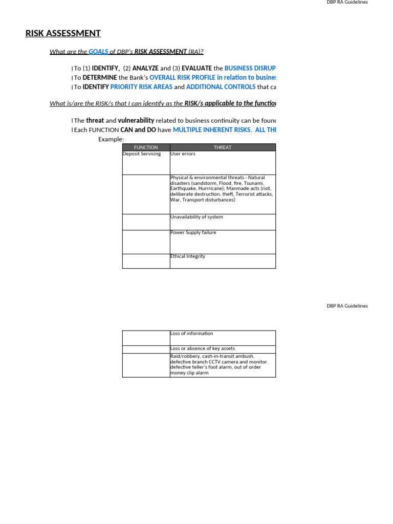PSCP Function Categorization Table | PDF | Risk | Operational Risk