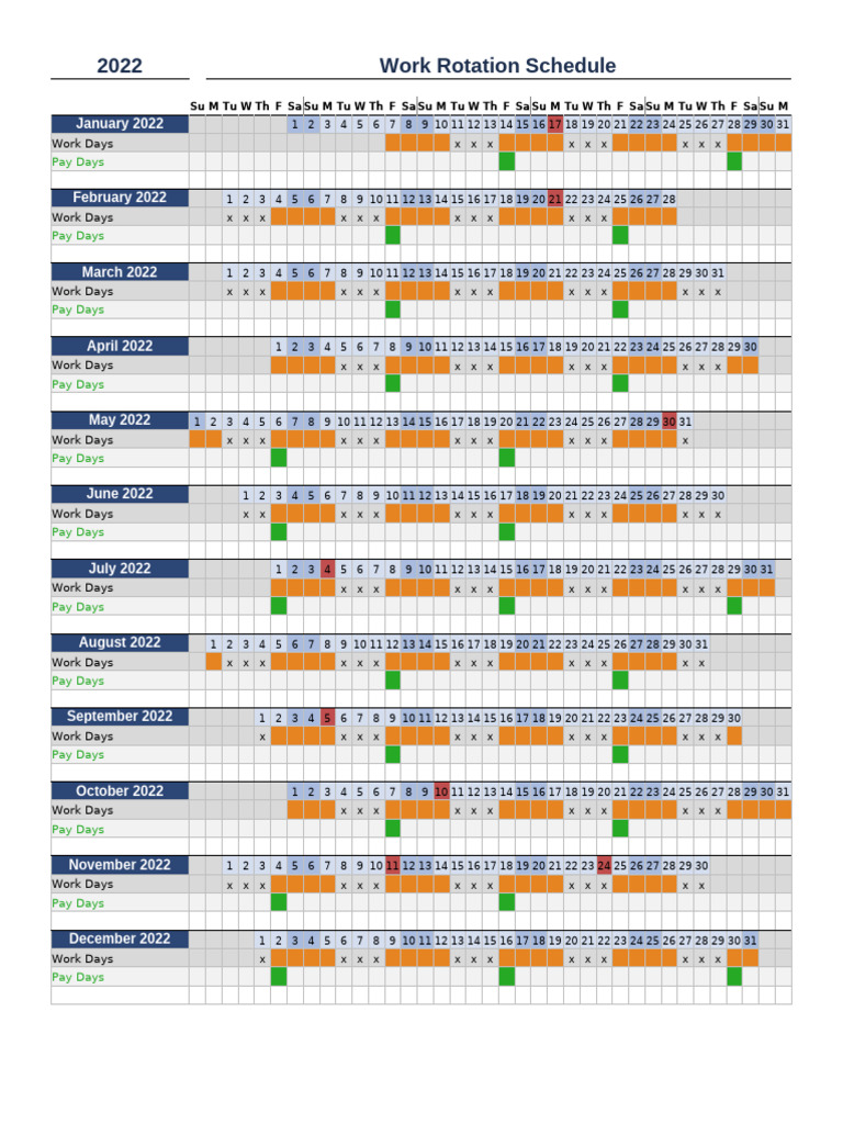 Rotation Schedule | PDF
