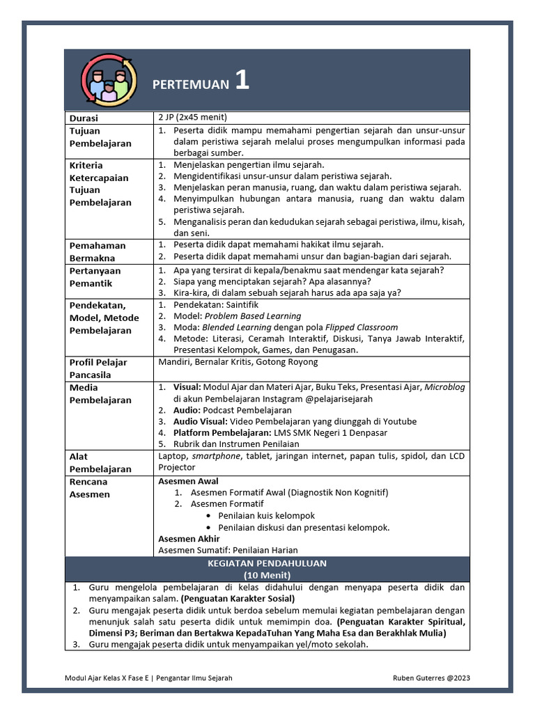0011 MODUL 1 - Pertemuan 1 | PDF
