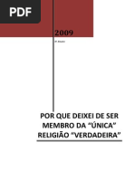 (2) Porque Deixei de Ser Membro Da Unica Religiao Verdadeira - Portugues