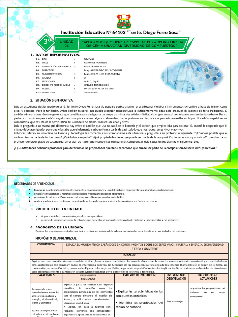UNIDAD 6 de APRD. 3º C Y T | PDF