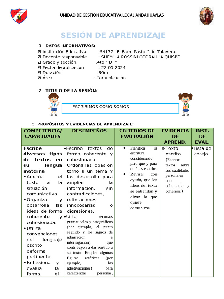 Comunicacion Escribimos Como Somos Pdf