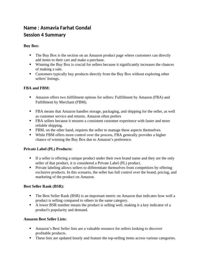 Asmavia - Session 4 Summary | PDF