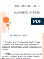 CRM Sales Planning System