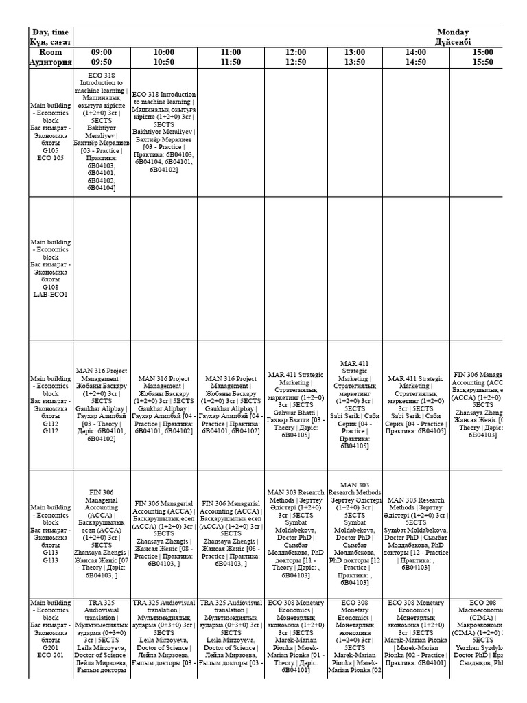 Schedule | PDF