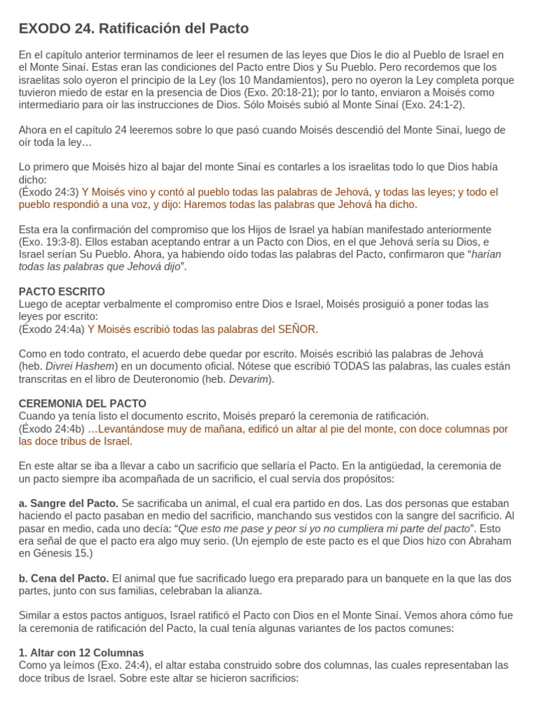 Exodo 24 Pdf