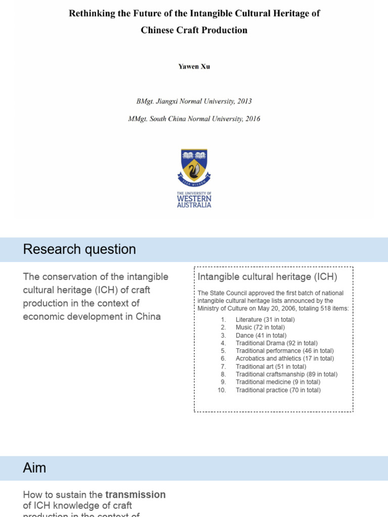Rethinking The Future of The Intangible Cultural Heritage | PDF