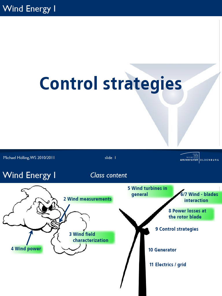 Wind Turbine Control Strategies Overview | PDF | Wind Turbine | Turbine
