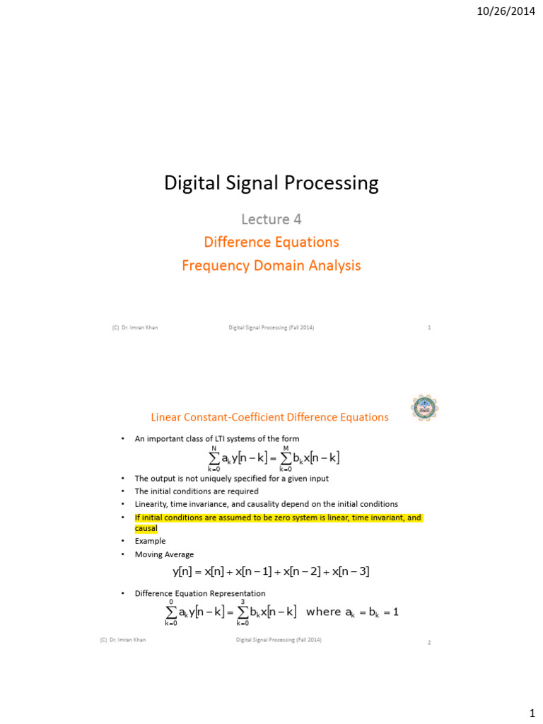 Lecture 4 | PDF