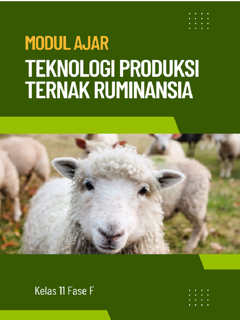 Modul Agribisnis Ternak Ruminansia Fase F | PDF