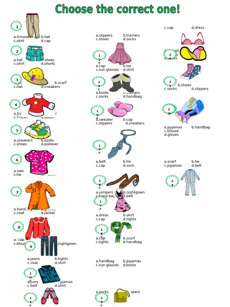 Clothes-Tests 36903 | PDF | Clothing | Fashion