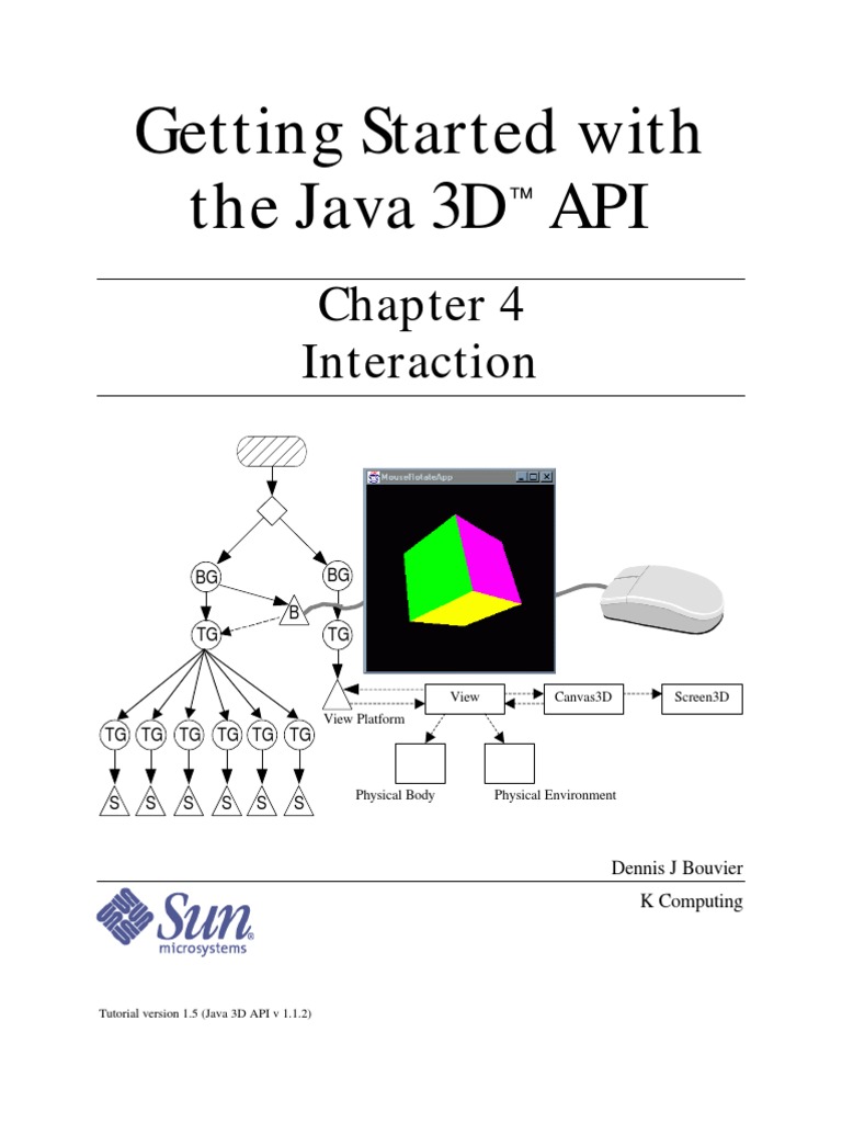 Getting Started With The Java 3D API: Interaction | PDF