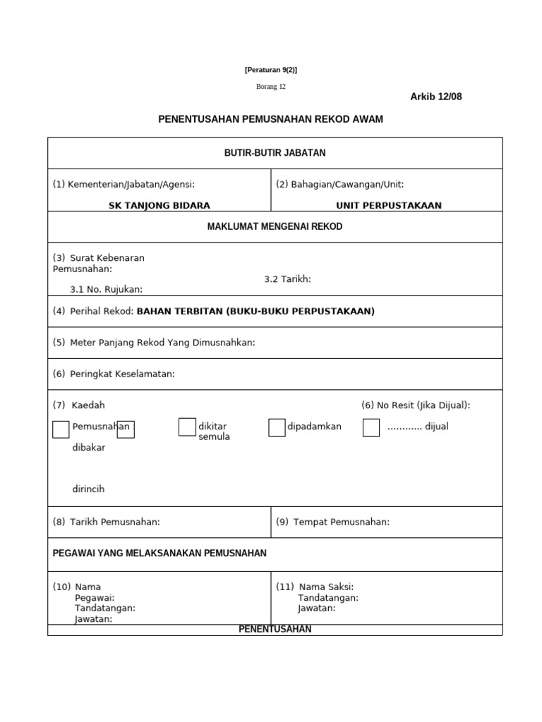 Borang arkib 12 08 pdf