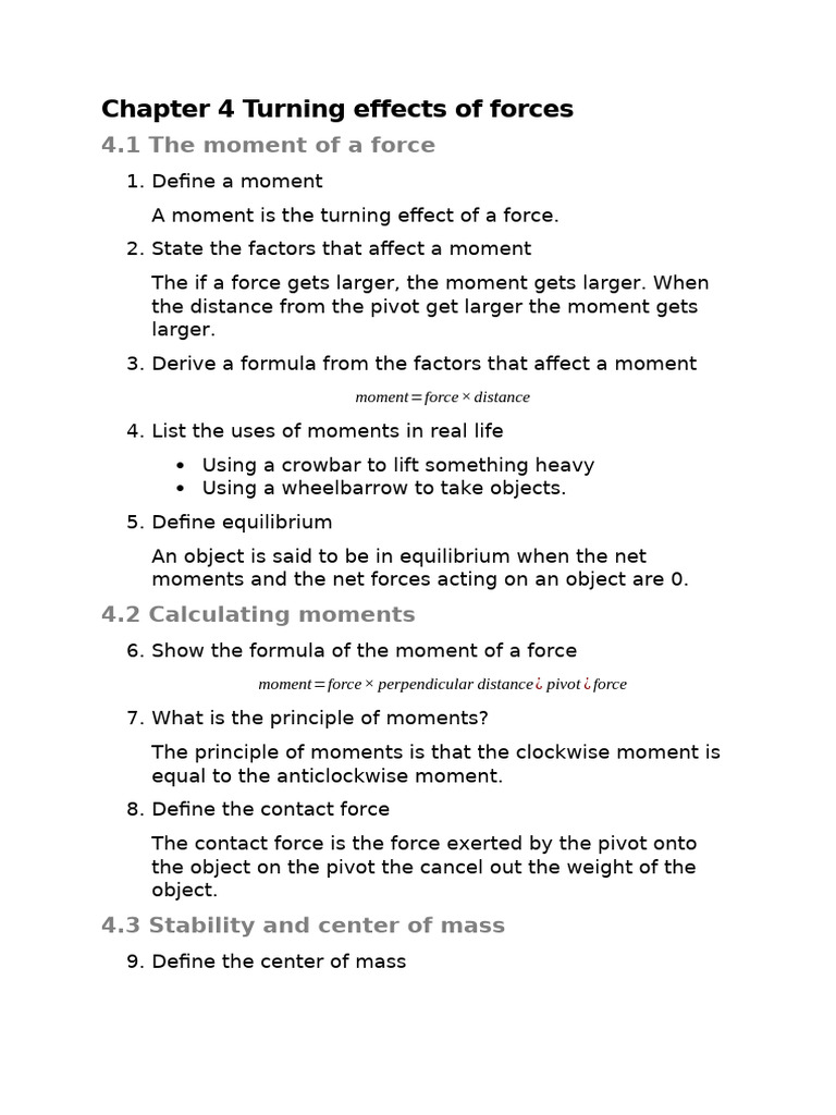 Physics Chapter 4 Study Ahead | PDF