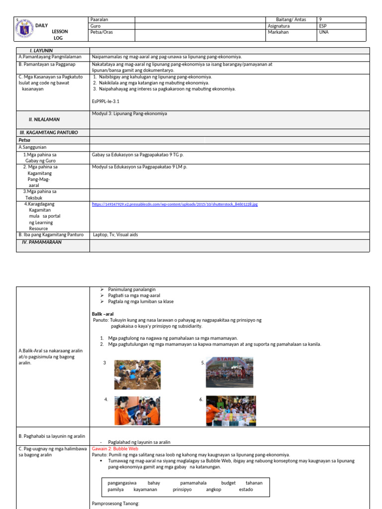 Pagtulong ng Pamahalaan sa Ekonomiya | PDF | Career & Growth | Social ...
