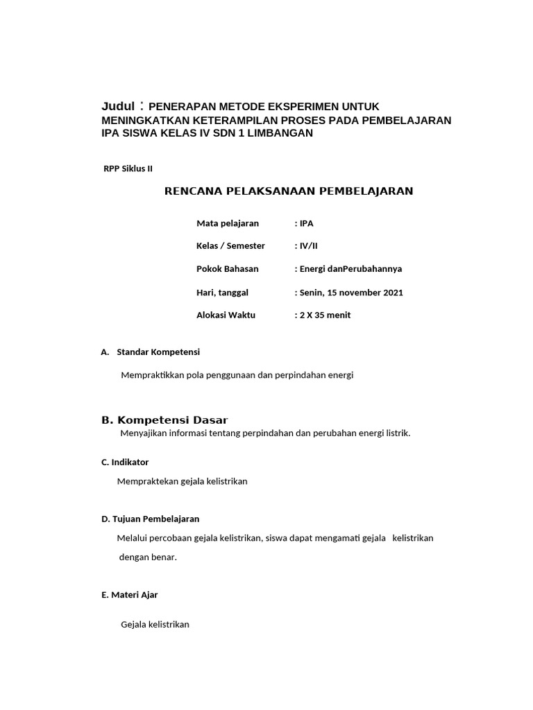 RPP 2 PKP | PDF