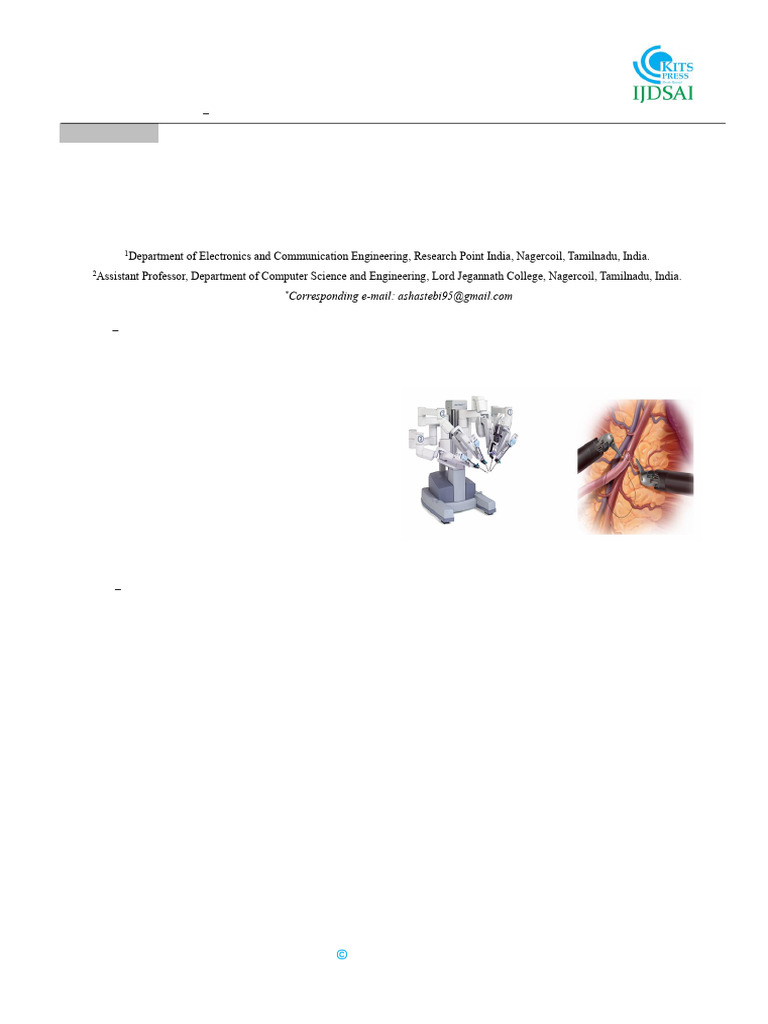 Advances in Surgical Robotics Review | PDF | Surgery | Medical Imaging