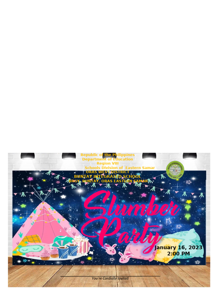 Slumber Party Program | PDF
