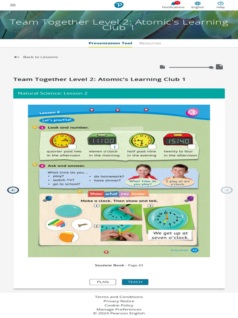Atomic s learning club 1 team together level 2 presentation tool