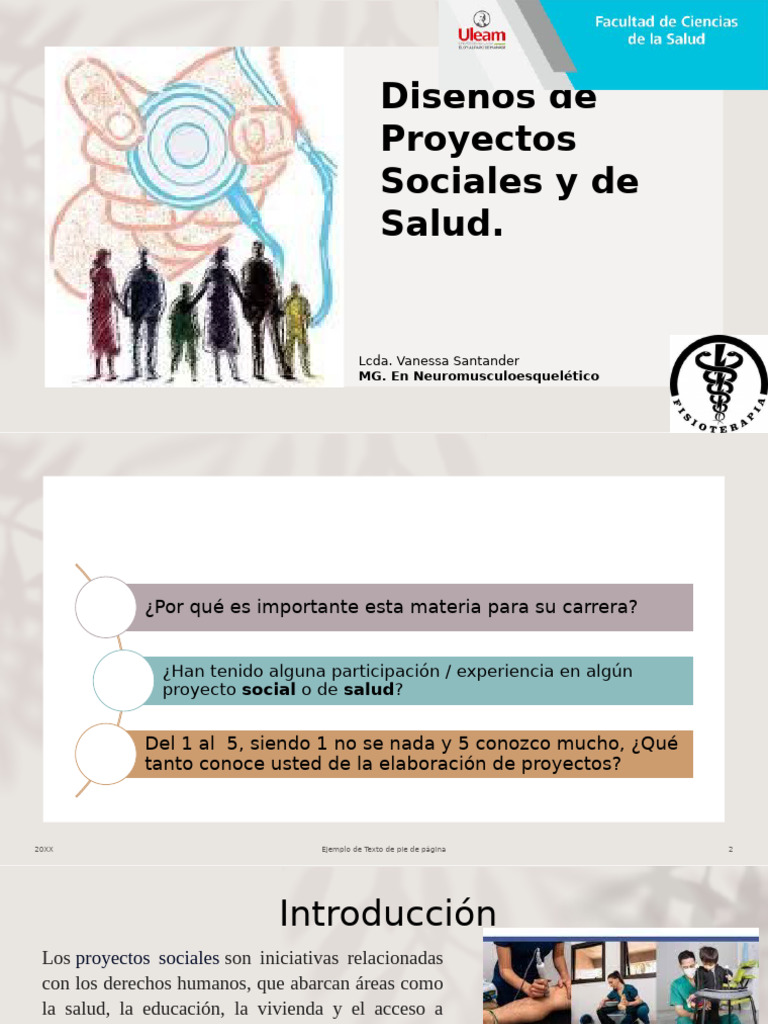 Clase 1 Diseños de Proyectos Sociales y de Salud | PDF
