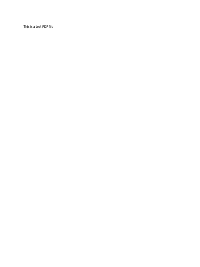 Test PDF File | PDF
