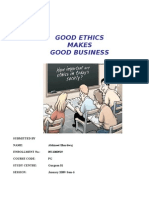 Good Ethics Makes Good Businesses