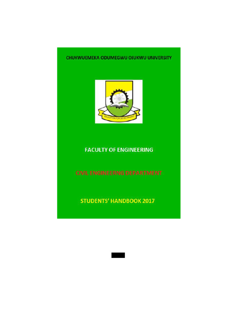 Civil Engineering Departmental Handbook | PDF | Momentum | Stress ...