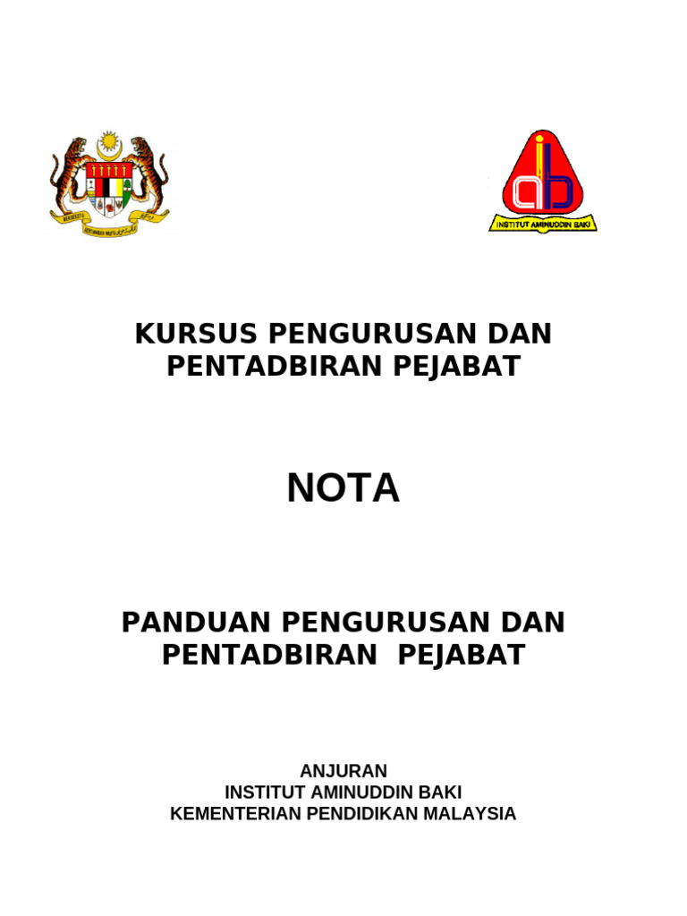 Nota Pengurusan Fail | PDF